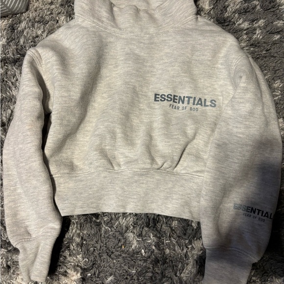 Fear of God Essentials Light Gray Kids Sweater - Picture 3 of 4